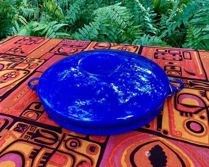 Vintage 1960s Blue Dansk Kobenstyle Paella Pan Made in France Etsy