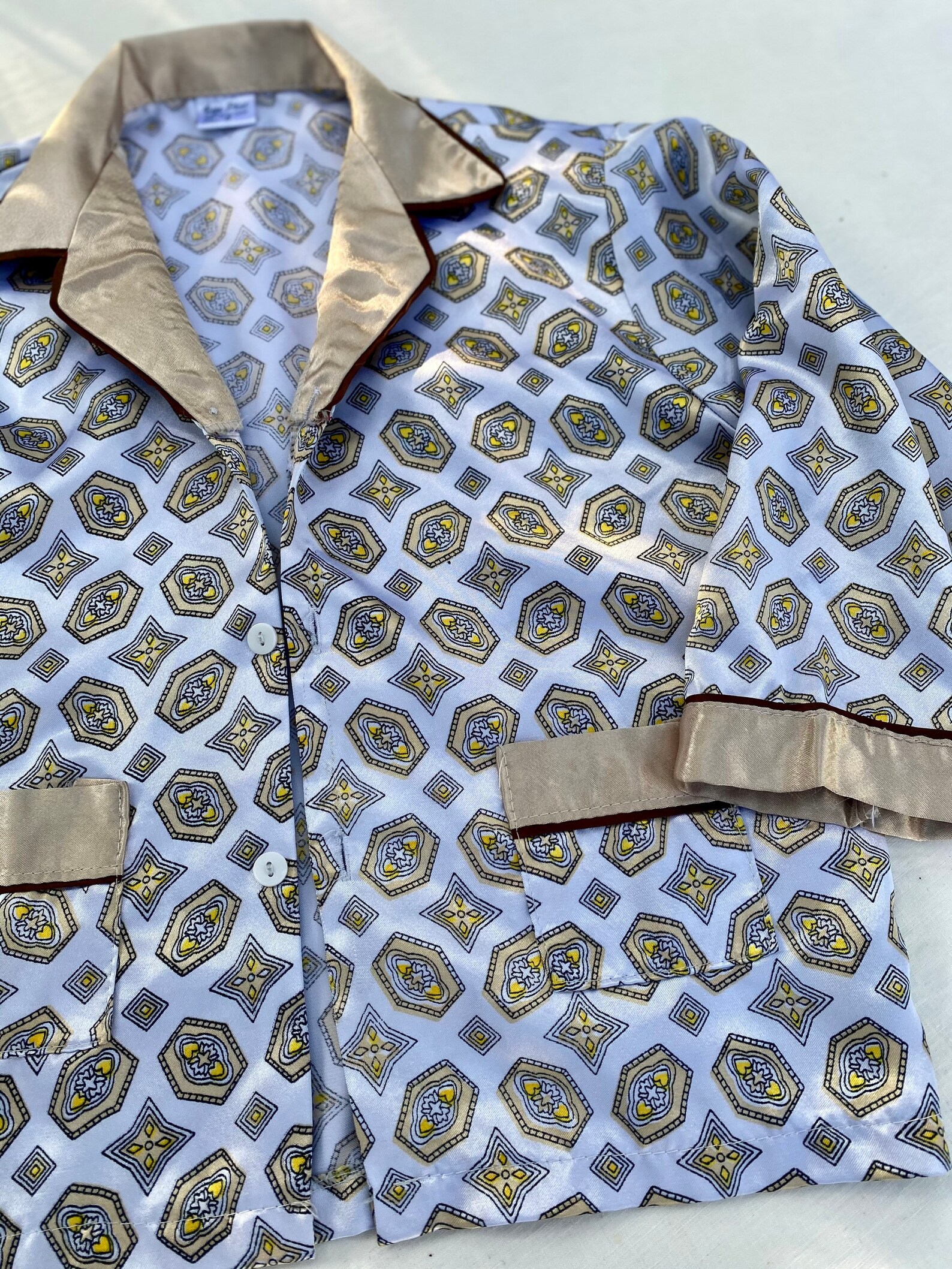 Vintage Satin Boys or Girls Pajamas Made in Vietnam Silky | Etsy