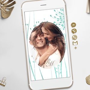 Moderne Hochzeitseinladung, Goldene Hochzeitsvideo Evite, elektronische Hochzeit ODER Save The Date Animierte Video-Einladung, E-Einladung für Smartphone