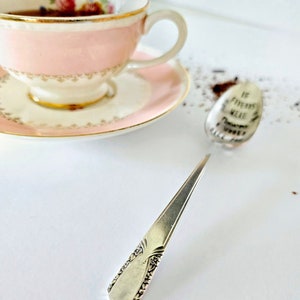 Vintage Silver Plated Teaspoon, if friends were flowers, I'd pick you image 5