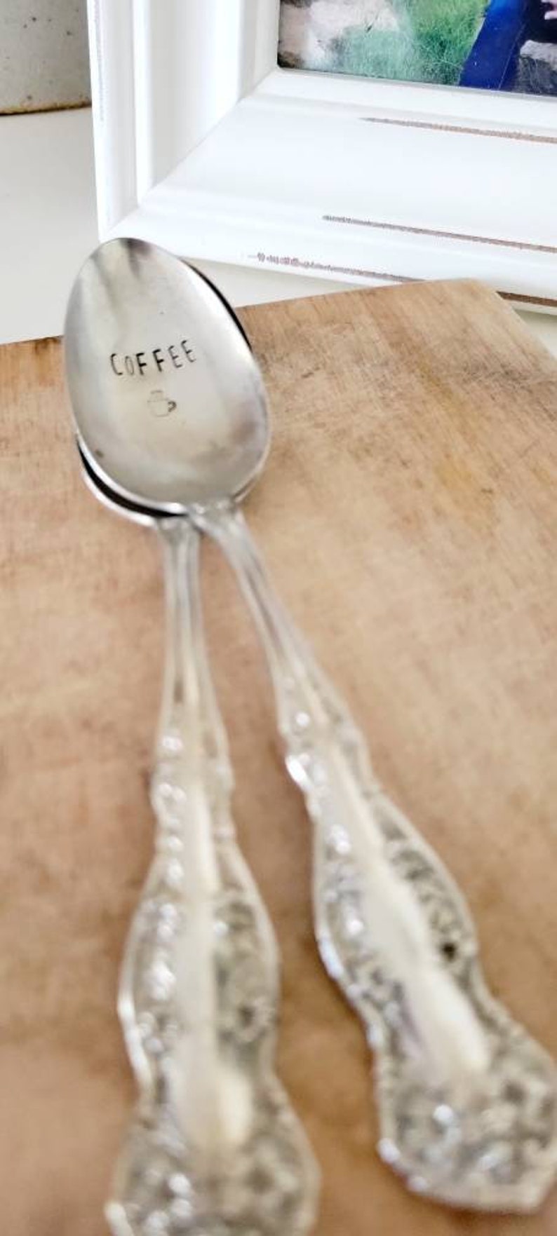 VIntage Silver Plated Teaspoon,Coffee spoon,engraved spoon,vintage coffee spoon,vintage spoon,vintage gift,custom gift image 5