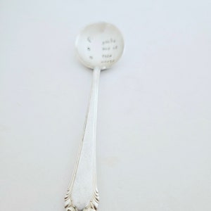 You're out of this world vintage Silver Plated teaspoon, encouragement gift,college student gift,gift for son,gift for daughter, girlfriend image 5