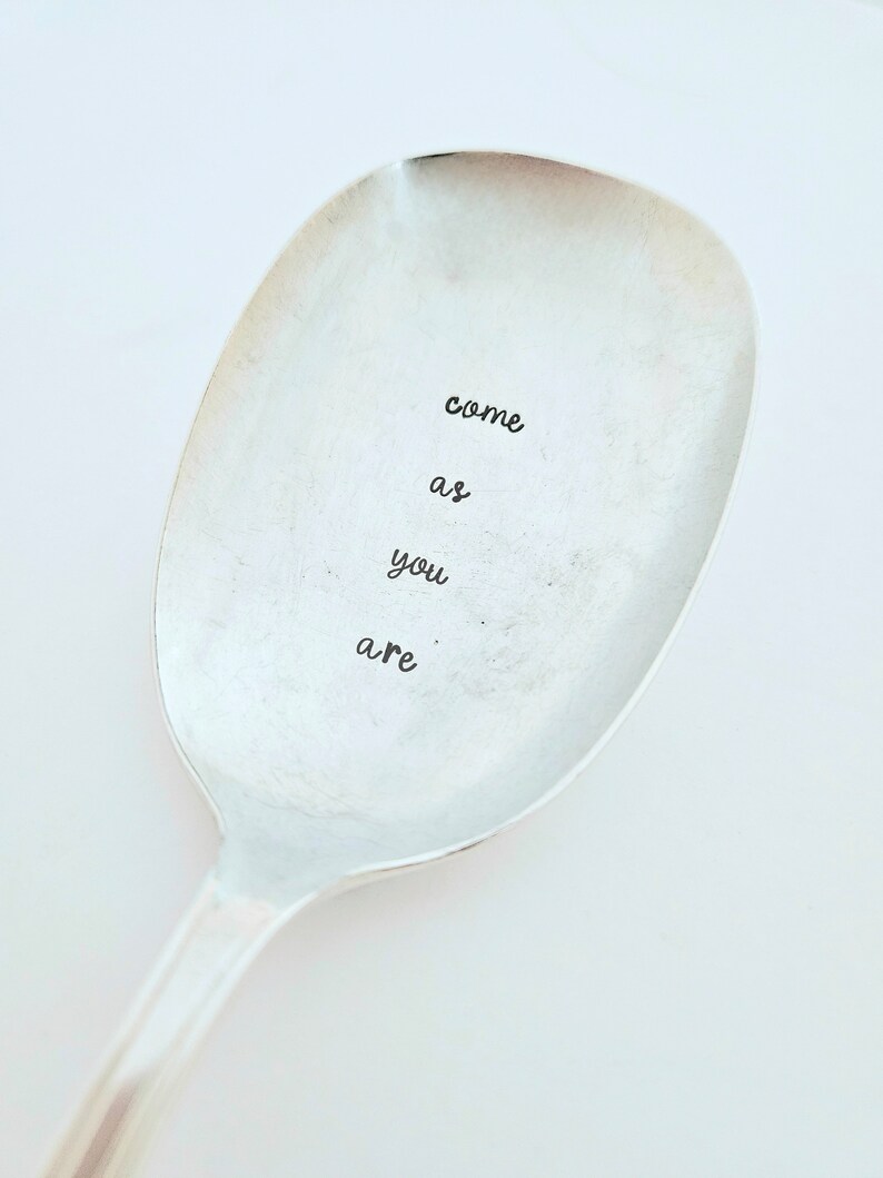 Come As You Are Vintage Silver Plated Casserole Spoon,Hostess gift,gift for mom, gift for mother in law, gift for grandmother,gift for her image 5