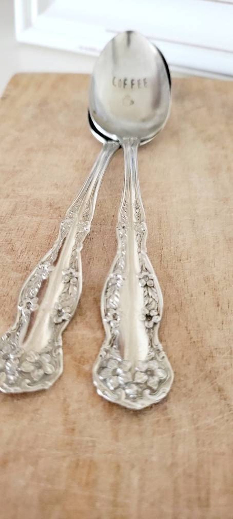 VIntage Silver Plated Teaspoon,Coffee spoon,engraved spoon,vintage coffee spoon,vintage spoon,vintage gift,custom gift image 4