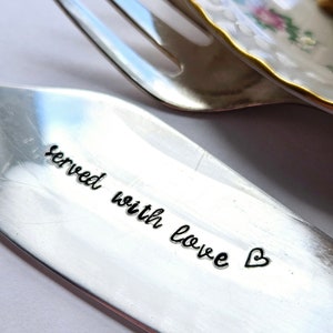 Vintage silver plated large spreading knife and fork,gift for hostess,house warming gift,come as you are,gift for mom,gift for host zdjęcie 2