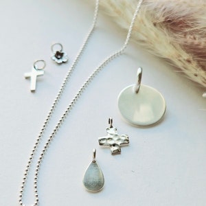 Design your necklace,pick your sterling silver charms and customize your necklace,gift for mom,gift for wife image 3