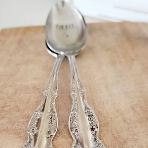 VIntage Silver Plated Teaspoon,Coffee spoon,engraved spoon,vintage coffee spoon,vintage spoon,vintage gift,custom gift image 2