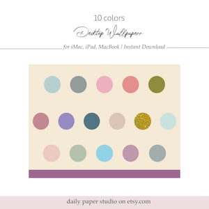 10 colors Gold Point Desktop Wallpaper, Instant Download, Digital Wallpaper, iMac Wallpaper, iPad Wallpqper,  Macbook Wallpaper, background