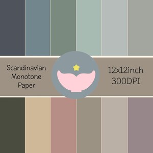 Scandinavian monotone digital paper, solid digital paper, scrapbooking,