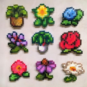 Stardew Valley Style Pixelart Magnete - Blumen und Futter