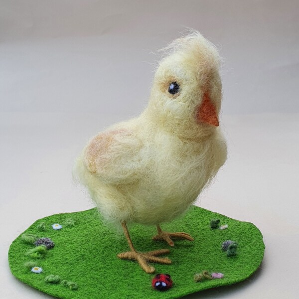 Needle Felt Chick Etsy