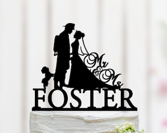 Fireman Wedding Cake Topper, Fire Fighter Cake Topper, Couple Cake Topper, Cake Topper, Mr And Mrs Cake Topper, Personalized Cake Topper 131