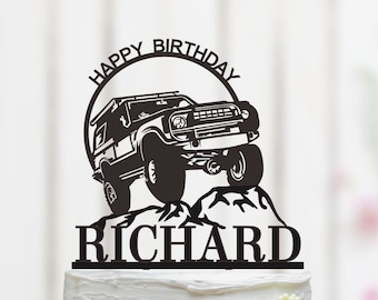 Off Road Birthday Cake Topper, Off Road Cake Topper, Adventure Theme Party, Anniversary Cake Topper, Custom Vehicles Cake Topper 128