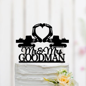 Bagger Cake Topper, Grab Wedding Cake Topper, Bagger Theme Party, Mr and Mrs Cake Topper, Bagger Dekoration, Lustige Cake Topper 030