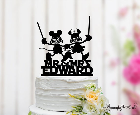 Darth Vader Wedding Cake Topper Darth Vader Couple Cake