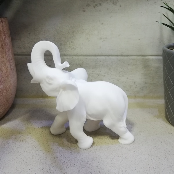 White Elephant Statue Etsy
