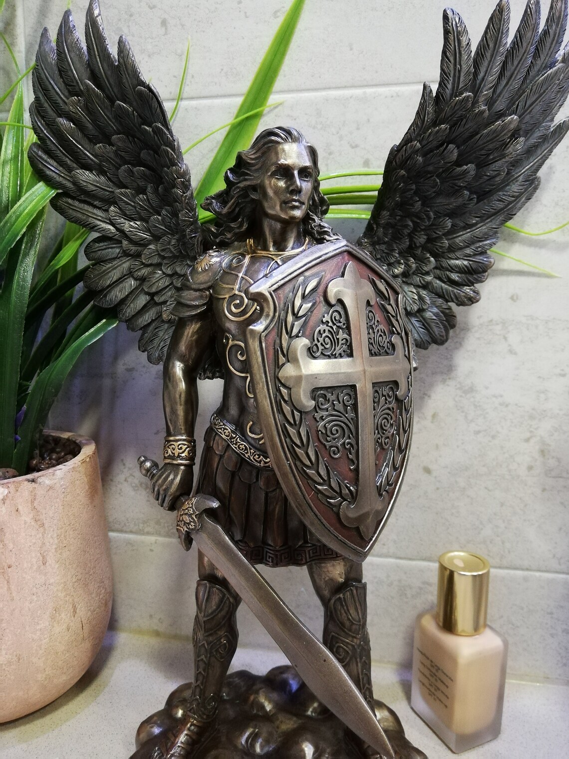Archangel Michael 35.5cm 13.97in Religious Statues Resin and Etsy