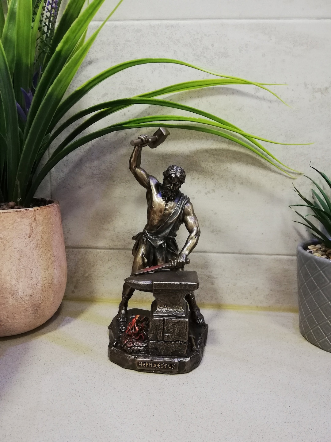 Hephaestus Greek Roman God of Blacksmiths 22cm 8.66in Greek Mythology ...