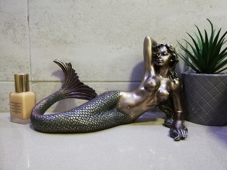 Mermaid Statue 16.5cmH-29cmW | Gorgon | Home Decor | Sexy Mermai