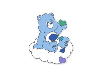 Grumpy Care Bear Pride Pin