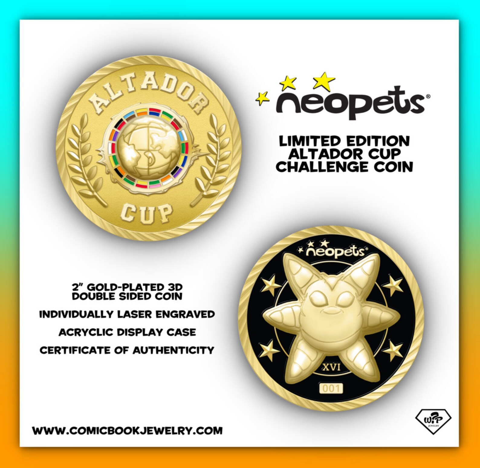 Neopets Altador Cup LE Coin Etsy UK