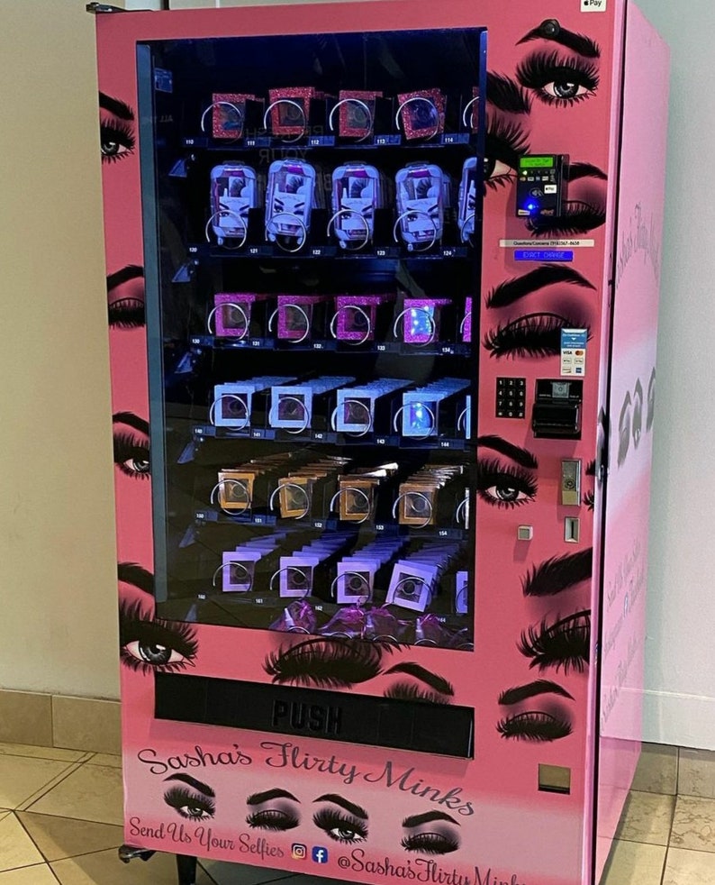 Hair & Beauty Vending Machine Business Lash Extensions Hair Etsy