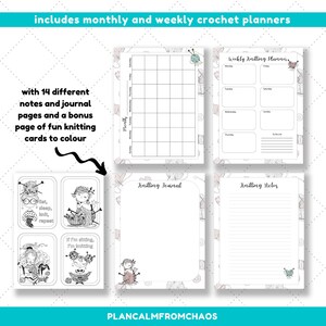 Printable A5 Knitting Journal. DIGITAL DOWNLOAD. Use These Printable ...