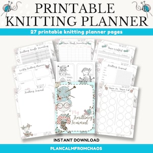 Knitting Journal and Organizer - Printable · Nourish and Nestle