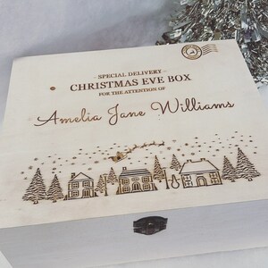 Personalised Christmas Eve Box | Engraved Wooden Christmas Eve Box | Gift Box |