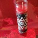 7 Times Reversible , 7 day candle, Red & Black