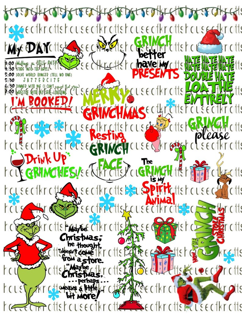 Download Christmas Spirit Images-Print your own waterslide SVG/PNG ...