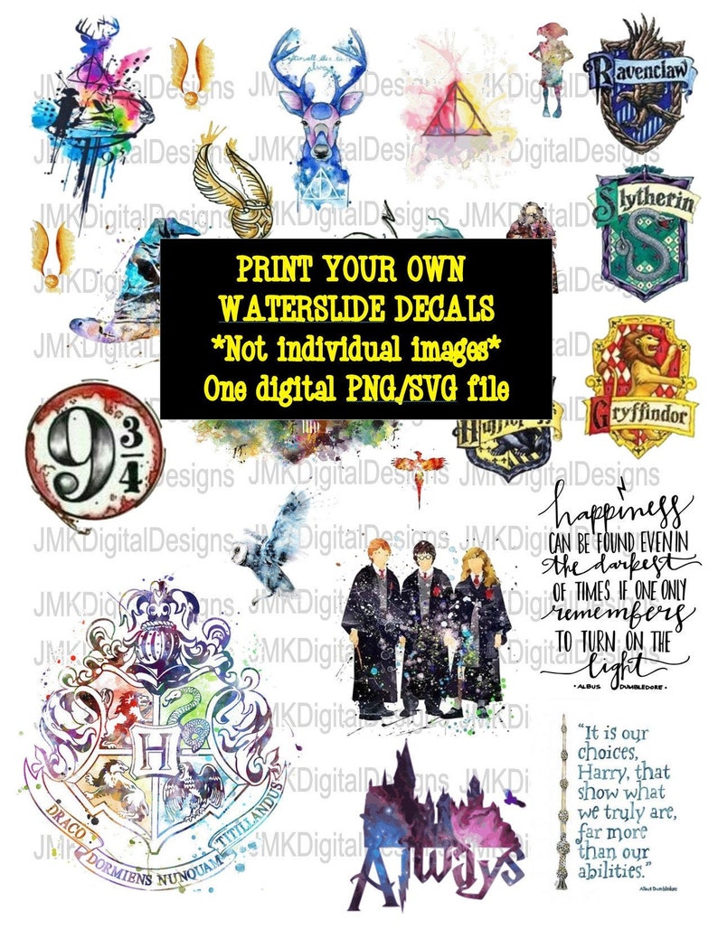 Download Potter Fans PRINT your own waterslide decals SVG/PNG ...