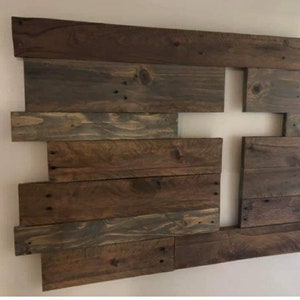 LARGE  Pallet wood cross wall hanging