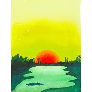 Aquarellsammlung "Sonne" - Die Tropen