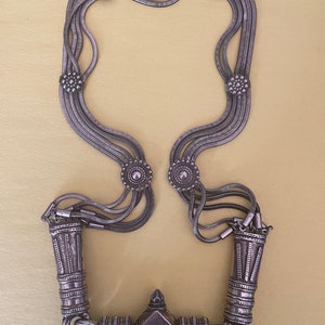 Amazing Antique Silver Wedding Belt Rajasthani Style Snake Chains Screw Clasp Rondelles