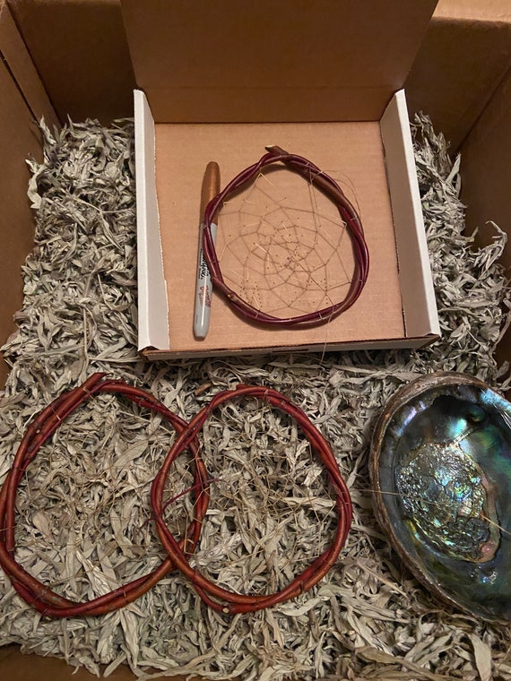 Asinaabe DreamCatcher Authentic Traditional Hand Made by Native American Ojibwe