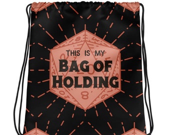 Bag of Holding Dungeons and Dragons Drawstring Bag | D&D Gifts