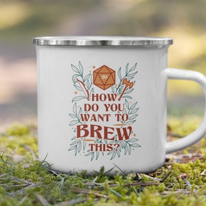 Dungeons and Dragons Mug | How Do You Want To Brew This Funny D&D Cup | Coffee and Tea Camping Gift