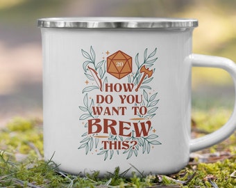 Dungeons and Dragons Mug | How Do You Want To Brew This Funny D&D Cup | Coffee and Tea Camping Gift