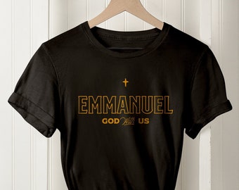 Emmanuel God With Us Christian Christmas Short-Sleeve Unisex T-Shirt