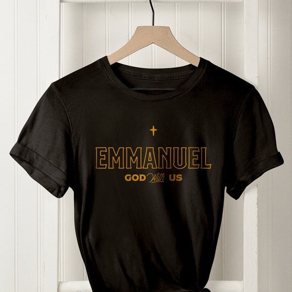 Emmanuel God With Us Christian Christmas Short-Sleeve Unisex T-Shirt