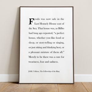 Perfektes Haus Tolkien Zitat Digitaler Download