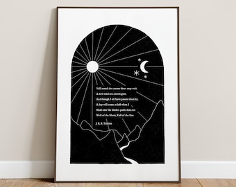 Tolkien Quote Illustration Digital Download