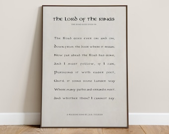 The Road Goes Ever On Song Tolkien Digital Download