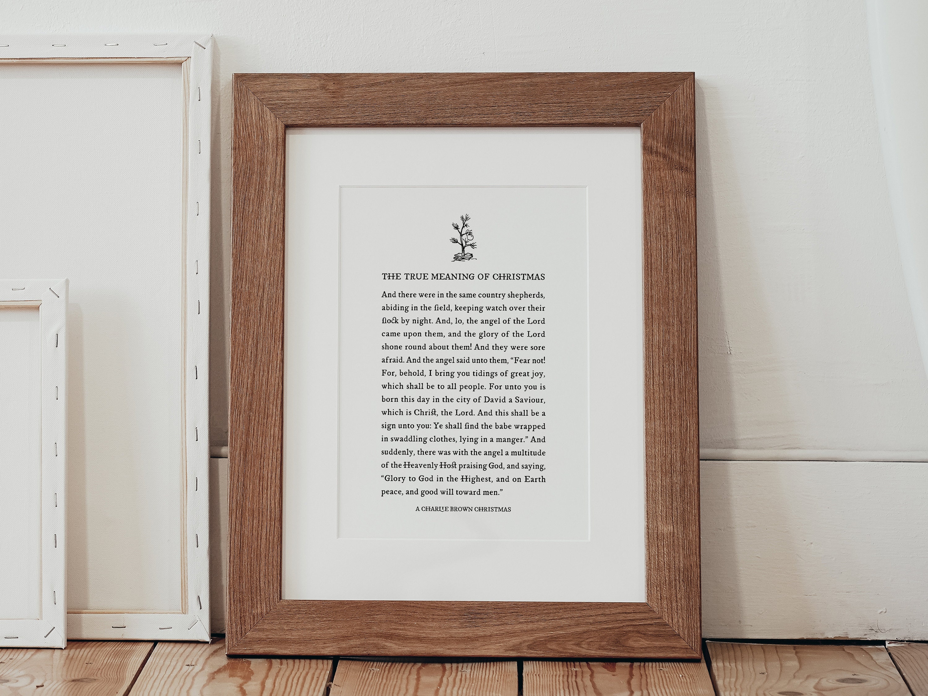 A Charlie Brown Christmas Linus Meaning of Christmas Speech Etsy Canada