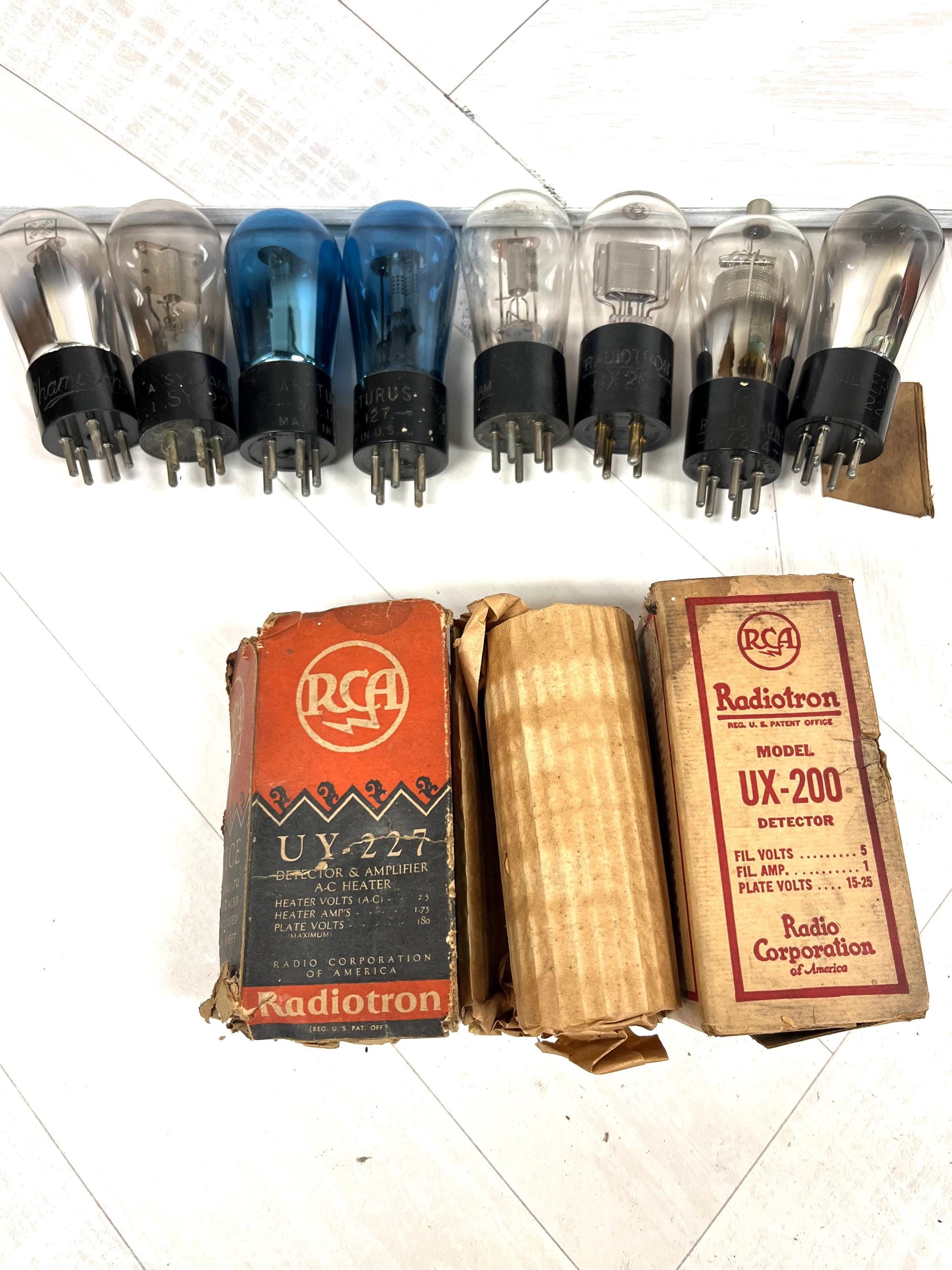 真空管 RCA Radiotron 45 Red Print near mint pair アンプ