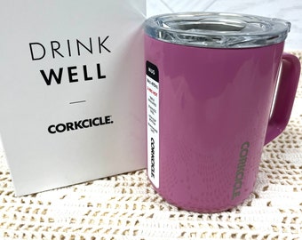 NEW Corkcicle Mug/Travel Mug "Orchid" Color 16 oz.