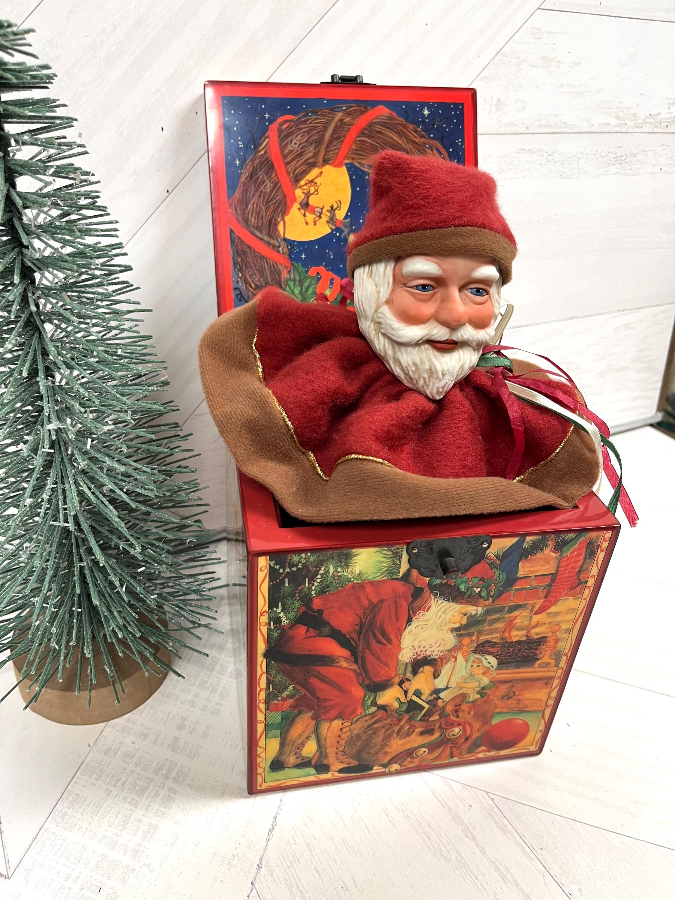 Vintage Enesco Christmas Music Box - Etsy