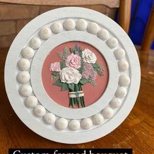Custom Framed Bouquet Art