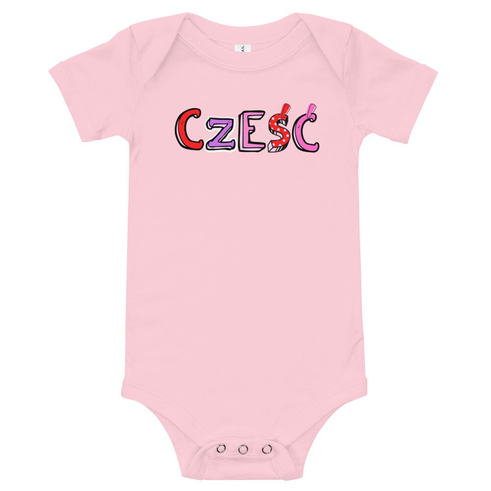 Polish Baby Onesie, Czesc Baby Bodysuit, Polska Baby Outfit, Polish
